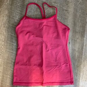 GUC Lululemon pink Flow Y tank top
